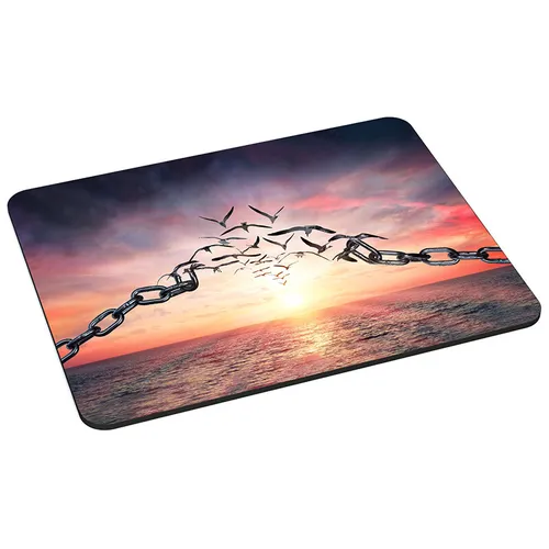 Mauspad Gaming Mouse Pad vernähte Ränder rutschfest, Freedom Freiheit Kette