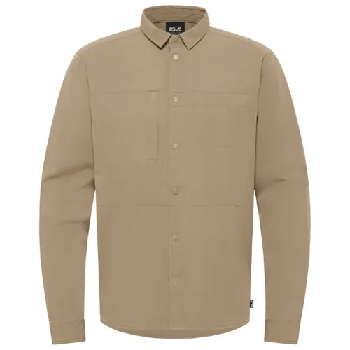 Jack Wolfskin Langarmhemd SIERRA CANYON LS M braun XXL (58) - Bequemes Langarmhemd für Outdoor-Aktivitäten, atmungsaktiv und schnell trocknend. Ideal für Abenteuer in der Natur. Größe: XXL (58), Farbe: hazelwood.