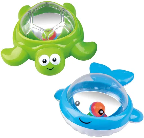 Play Badespielzeug Badefreunde-Set Tub Twinklers 2-tlg Schildkröte Wal Badespielzeug +12M