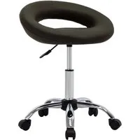 vidaXL Arbeitshocker auf Rollen in braun von vidaXL