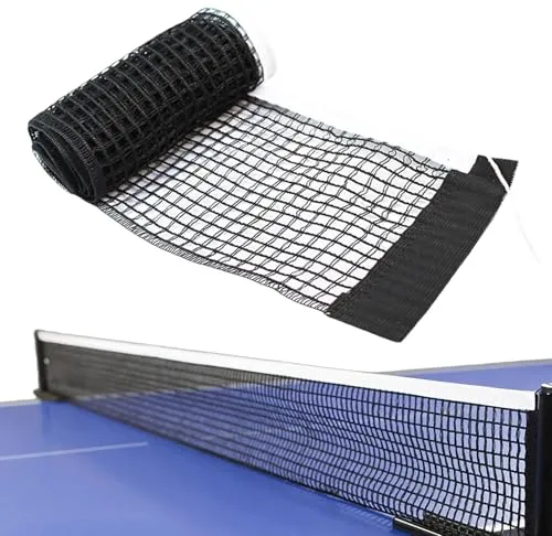 Tischtennisnetz,Tischtennis Netz für Tisch,Netz Tischtennisplatte,Tischtennis Ersatznetz Schwarz,Trainings Tragbares Tischtennisnetze,HaltbaresZusammenklappbares Ersatz Tischnetz Outdoor,Indoor Tisch