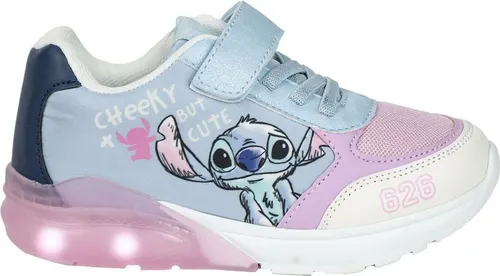 CERDÁ Stitch Sneakers für Kinder – Blau und Pink, Größe 30 EU - Stylische Kinder Sneakers mit leuchtenden LED-Lichtern! Perfekt für aktive Mädchen, die Spaß und Komfort suchen. Klettverschluss für einfaches Anziehen und ein tolles Design für jedes Outfit.
