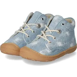 Pepino Schnürschuhe BLUE - Lauflernschuh in Blau (23 EU) - Babyschuhe für erste Schritte, aus hochwertigem Echtleder und mit rutschfester Synthetiksohle für sicheren Halt.