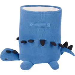 Kinder Aufbewahrungskorb Dinosaurier BAGNU Baumwolle Blau in blau von Beliani