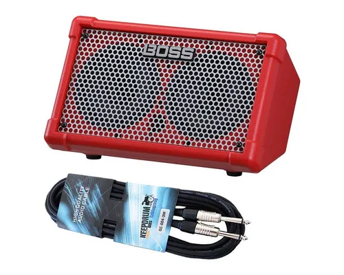 Boss by Roland Boss Cube Street II Verstärker Rot mit Klinkenkabel Verstärker (Anzahl Kanäle: 2, 10,00 W, mit Klinkenkabel)
