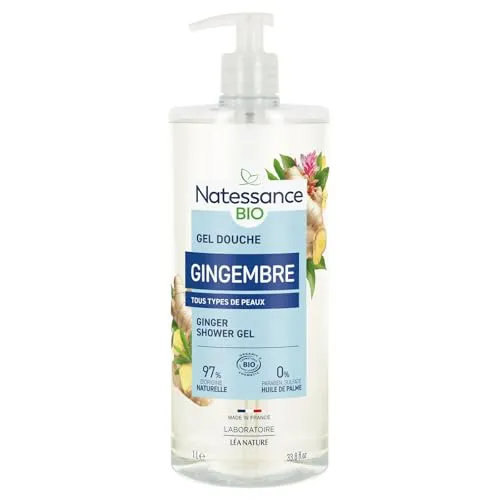 Natessance Duschgel Ingwer stimulierend, Bio, 1 l