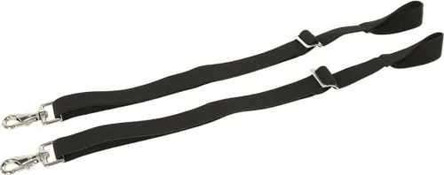 Kerbl Beinschnüre schwarz für RugBe Decken mit Snaphook, Größe:One Size