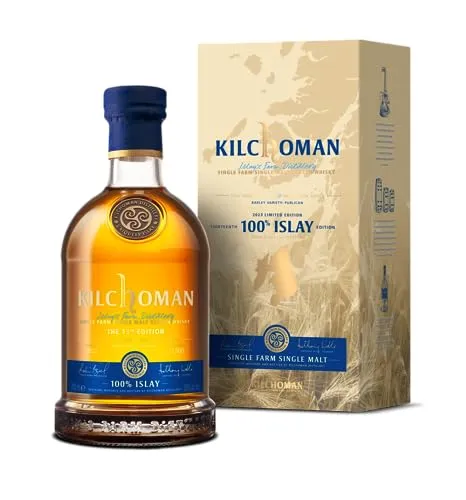 Kilchoman 100% Islay The 13th Edition 2023 - Geschenkbox - Exklusiver Whisky aus Schottland, 50% Vol., perfekt als Geschenk und für Sammler, 0,7l in edler Geschenkbox.