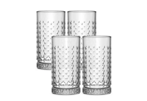 GENTOR Gläser-Set GENTOR 4er Set Longdrinkglas-Set Wasserglas Saftglas Kristallglas, 4-teilige Kristallgläser 460ml