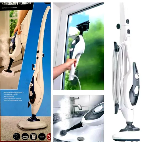 MAXXMEE Dampfreiniger - Effektive Reinigung für Ihr Zuhause - Dampfreiniger  für Erwachsene-Unisex in Rot und Weiß, ideal zur hygienischen Reinigung von  Böden und Oberflächen ohne Chemikalien