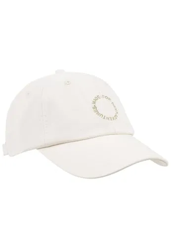 camel active Damen Baseball Cap aus Reiner Baumwolle Weiß, Womenswear-OS