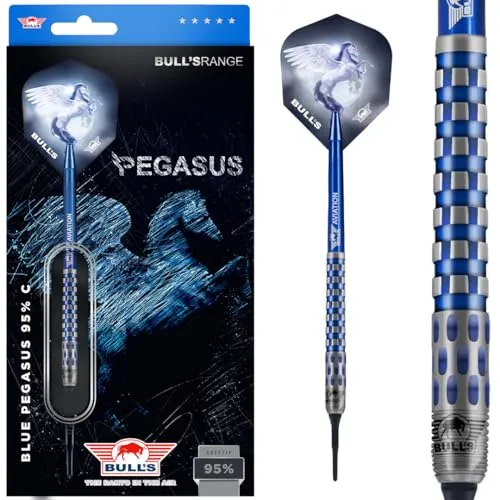 Bull's NL Soft Darts Blue Pegasus 95% Tungsten Softtip Darts Softdart 22 g