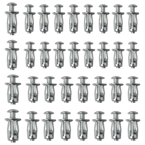 LNGJIN 60 Stk Hohlwandanker, Blütenblattmutter, Hohlwandanker Schwerlast, M4, M5, M6, M8, Hohlraum Metallanker, Hohlraumdübel, zur Befestigung von Metallplatten,Hohlraumdübel Set,SpreizdüBel