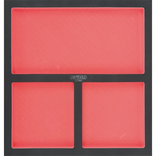 KS Tools SCS System-Einlage leer 2/3 - Leere Systemeinlage für Werkzeugkoffer, öl- und chemikalienbeständig, sorgt für präzise Anordnung von Werkzeugen und Zubehör in Werkstatt und Industrie.