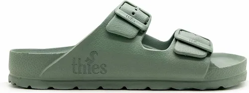 thies vegane Badesandalen Ecofoam Hausschuh abwaschbar und wasserfest grün 37 EU - Bequeme und nachhaltige Hausschuhe aus Ecofoam, ideal für drinnen und draußen. Mit abwaschbarem Material für einfache Pflege und einem modernen, lässigen Look.