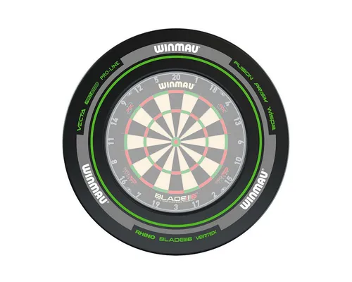 Winmau Dart-Wandschutz Surround Advance black/green 4455 von Winmau