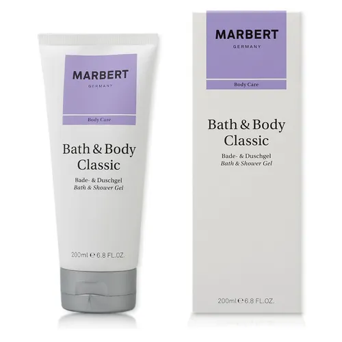 Marbert Bath & Body Classic Duschgel 200 ml - Duschgel für Damen mit blumigem Duft, pflegend und erfrischend. Ideal für die tägliche Anwendung und sorgt für ein wohltuendes Duscherlebnis.