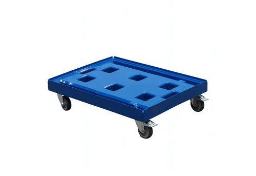 Logiplast Transportroller Gigant - Robuster Kistenroller in Rot für 80 x 60 cm - Der Logiplast Transportroller Gigant ist ideal für die Lebensmittelbranche und bietet eine Traglast von bis zu 400 kg. Mit 4 wendigen Lenkrollen, davon 2 mit Bremse, sorgt er für sicheren Transport und einfache Handhabung.