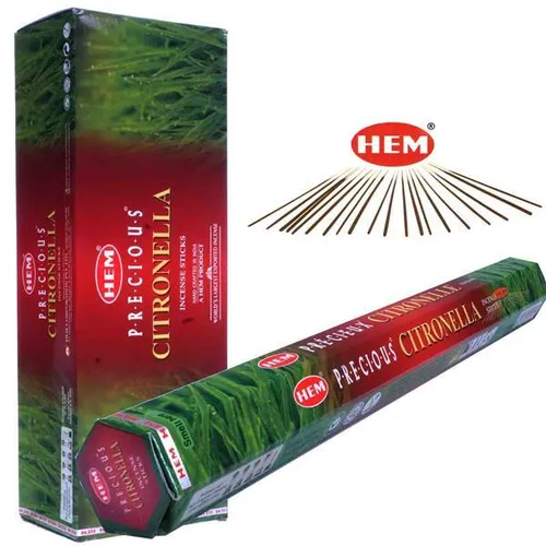 Precious CITRONELLA von HEM BIG PACK 6x 20 RäucherSTÄBCHEN Original Incense