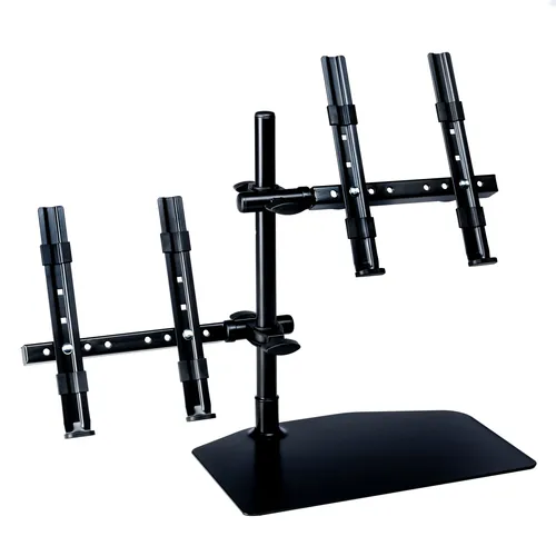 MUSIC STORE Dual Desktop Stand - Stabiler Desktop Ständer für Tasteninstrumente - Klaviere & Keyboards, robuster Stand mit sorgfältiger Verarbeitung für optimale Stabilität und besten Spielkomfort.