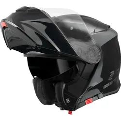 Bogotto H271 Klapphelm XL - Schwarz - Motorradhelm mit klappbarem Design, integriertem Sonnenvisier und optimiertem Belüftungssystem für maximalen Komfort auf jeder Fahrt.