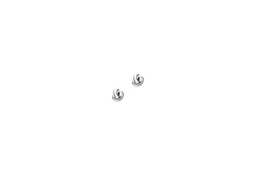 Emporio Armani Paar Ohrstecker aus Silber 925 mit Knotendesign - Elegante Ohrstecker aus poliertem Silber mit einem stilvollen Knotendesign. Perfekt für jeden Anlass, bieten sie eine moderne Ästhetik und einen sicheren Steckverschluss für hohen Tragekomfort.