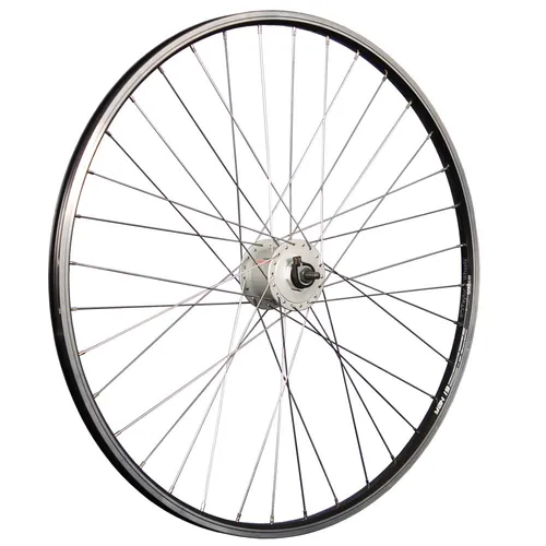 Laufrad 28 Zoll Vorderrad Hohlkammer Nabendynamo vorn Shimano DH-C3000 schwarz