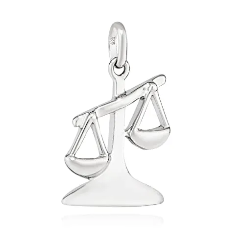 Kettenanhänger Sternzeichen Waage aus 925 Sterlingsilber - Eleganter Anhänger für Waage-Geborene, aus hochwertigem 925 Sterlingsilber, ideal als persönliches Geschenk oder für den eigenen Stil.