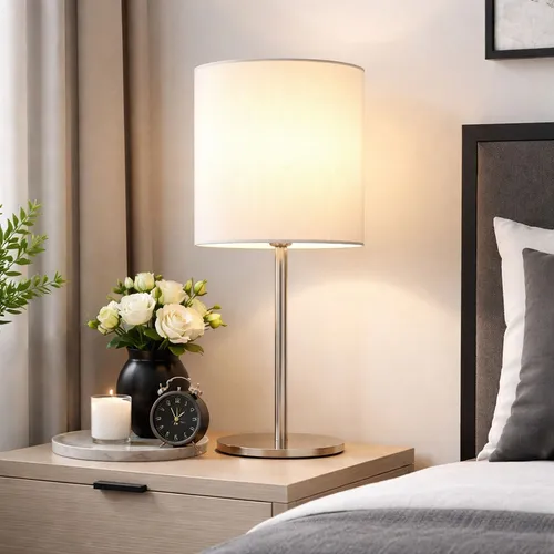 Moderne Tischleuchte 1-flammig LED für Wohnzimmer & Schlafzimmer - Schicke Tischlampe mit warmweißem Licht, ideal für gemütliche Abende. Energieeffizient und langlebig mit 25.000 Stunden Lebensdauer. Perfekt für jedes Zimmer.