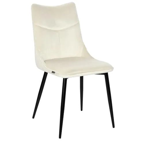 exitodesign Esszimmerstühle Gaja 59x46x86 cm - Esszimmerstühl Bürostuhl Gepolsterter Stuhl - für Esszimmer Küche Wohnzimmer Salon Schreibtisch (Hellbeige)