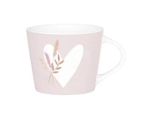 Espresso- Tasse Herz mit Strauß