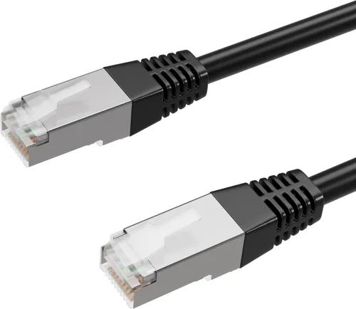 Patchkabel cat 6 S/FTP PIMF Halogenfrei schwarz 1m