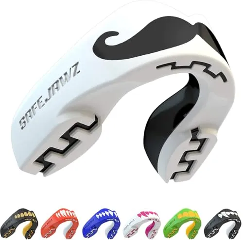 SAFEJAWZ Sport Zahnschutz Erwachsene und Kinder Sport Mundschutz Für alle Vollkontakt-Sportarten einschließlich Rugby, MMA, Kampfsport, Hockey & Boxe (Mo, Junioren (biz zu 11 Jahre))