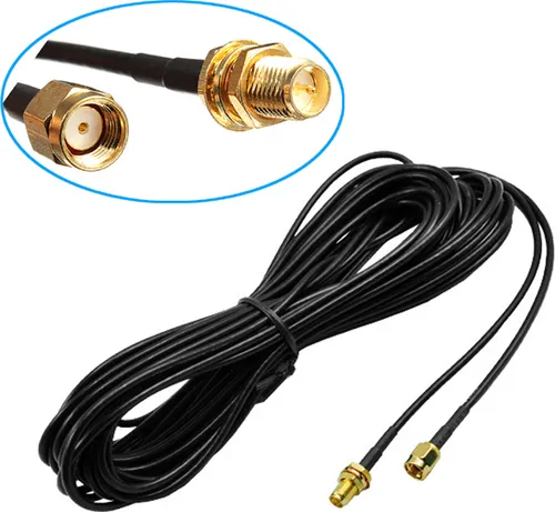 G00 3m profi. WLAN GPS Antennen Adapter Verlängerung RP-SMA-A auf RP-SMA-B Kabel