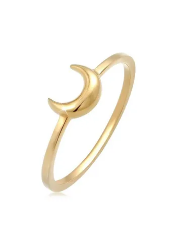 Elli Fingerring Halbmond Mond Astro Basic 925 Silber von Elli