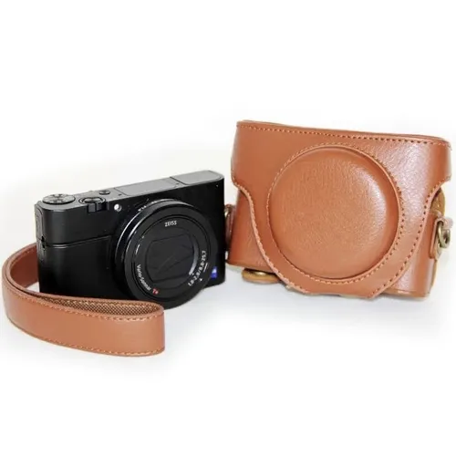Tasche für Sony Cyber-shot DSC-RX100, RX100 II u. RX100 III LEDER OPTIK NEU b