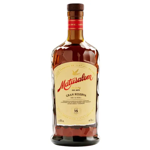 Ron Matusalem 15 Gran Reserva Rum - Rum, 15 Jahre gereift mit feinen Aromen von Süße und Würze, perfekt zum puren Genießen. Entdecken Sie den Luxus von Matusalem!