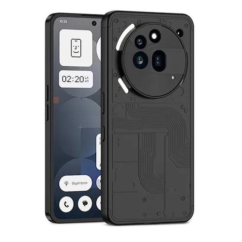 Für Nothing Phone 3a Pro Dreiteilige GKK Rundum Design Schutz Hülle Schwarz