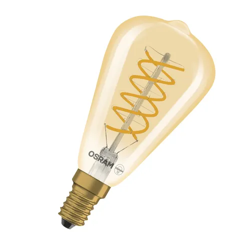 OSRAM LED Leuchtmittel Vintage 1906 LED CLASSIC EDISON DIM 4.8W 822 Gold E14 Dim