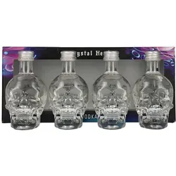 Crystal Head Vodka 40% Vol. 4x0,05l Geschenkbox – Premium Wodka