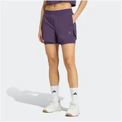 adidas Damen AEROREADY Training Shorts in lila von adidas