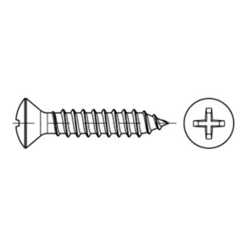 Reyher Linsensenk-Blechschr. DIN 7983 A 2 4,8 x 45 -C-H A 2 (100 Stück)
