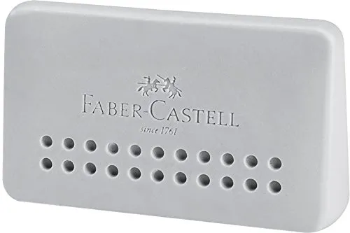 Faber-Castell 187164 - Radierer Grip 2001 Edge, Schreibinstrument, 1 Stück, grau