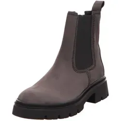 Gabor Stiefelette 850.19 - Graue Damen Boots aus Rauleder - Wanderschuhe mit herausnehmbarem Fußbett und praktischem Reißverschluss für einfachen Einstieg – ideal für stilbewusste Frauen, die Komfort schätzen.
