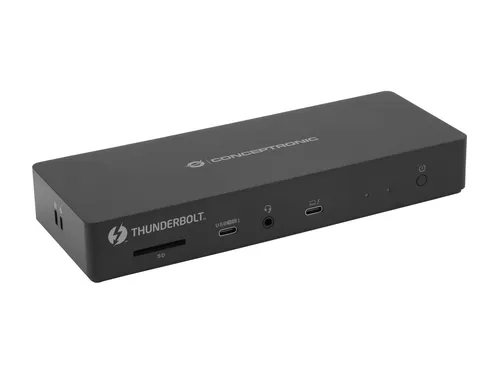 CONCEPTRONIC Dock 13-in-1 USB-C->HDMI, 2xUSB-A, USB-C, GbE 96W - Vielseitiges 13-in-1 Dockingstation für Notebooks, ideal für Home Office mit 96W Power Delivery und mehreren Anschlussmöglichkeiten.