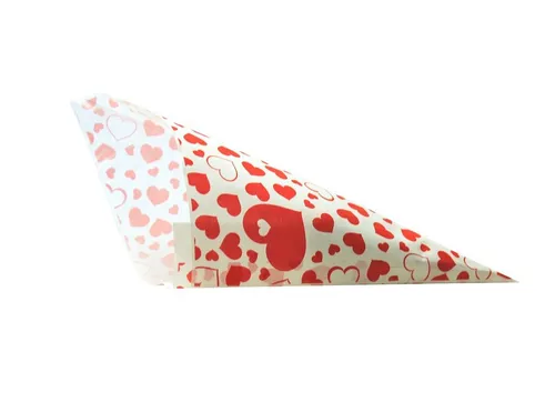 Papierspitztüten Spitztüten, Rote Herzen, PGV, versch. Größen und Mengen, 850921-1000