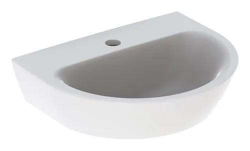 Geberit Renova Handwaschbecken mit Hahnloch ohne Überlauf 450 mm x 360 mm - Weiß KeraTect - 500494018