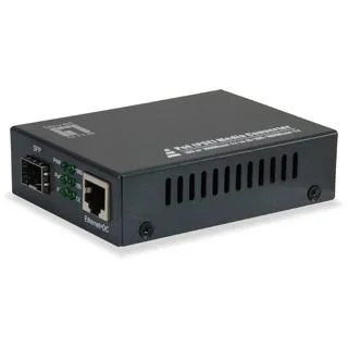 GVT-2012 - Medienkonverter für Gigabit-Netzwerke - Transceiver, unterstützt 10Mb LAN bis 1GbE mit RJ-45 und SFP, ideal für die nahtlose Integration von Netzwerken.