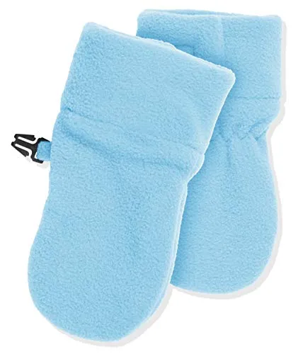 Playshoes Unisex Kinder Fleece-fäustlinge Fleece-Baby-Fäustlinge, Bleu, 0-6 Monate