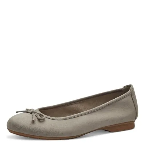 Jana Damen Ballerinas Elegant Vegan, Grau (Stone), 41 EU - Bequeme und elegante Ballerinas für Damen mit optimaler Passform, ideal für breite Füße. Aus 100 % veganen Materialien gefertigt, perfekt für jeden Anlass und vielseitig kombinierbar.